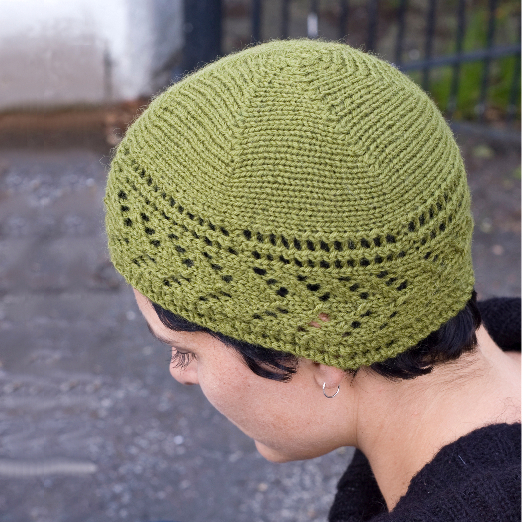 Dryad sideways knit lace Hat pattern