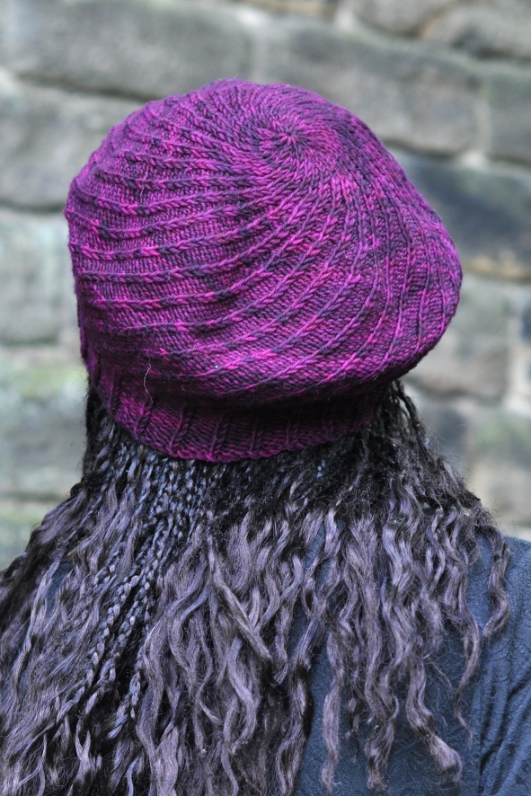 Elsica spiral beret knitting pattern