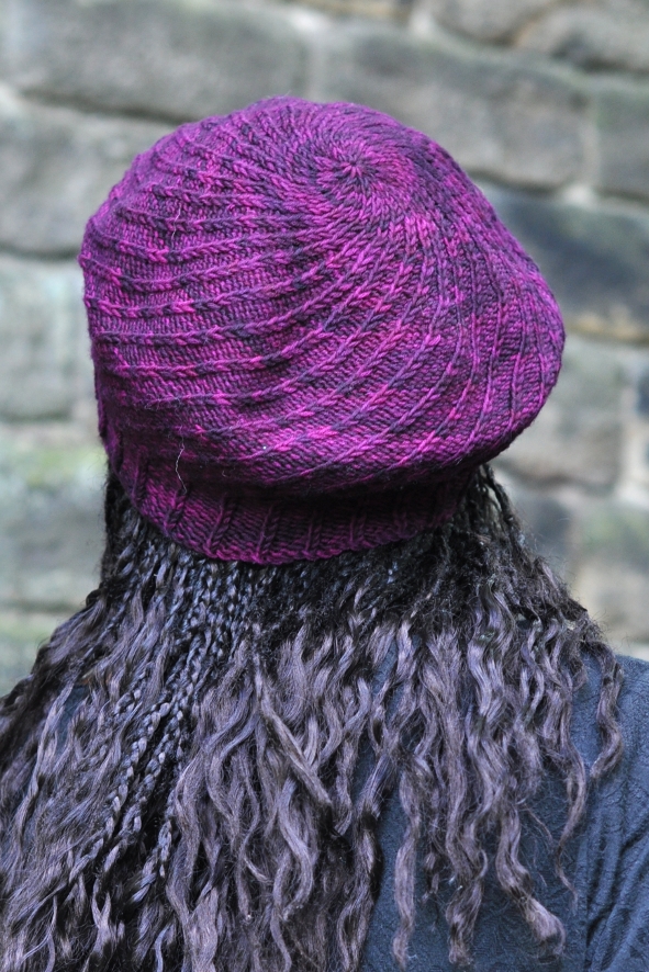 Elsica spiral beret knitting pattern
