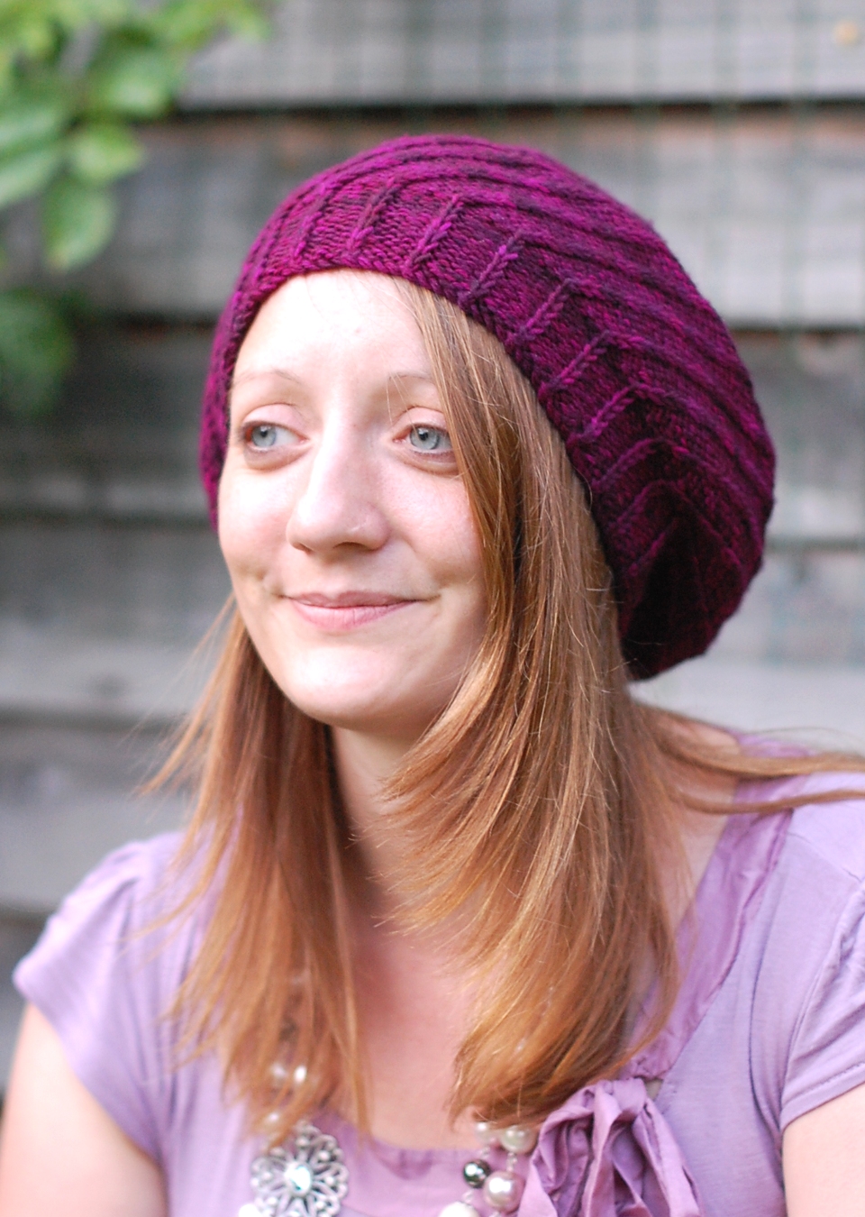 Elsica spiral beret knitting pattern