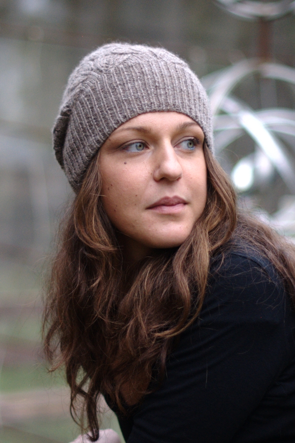 Everglade slouchy lace Hat knitting pattern