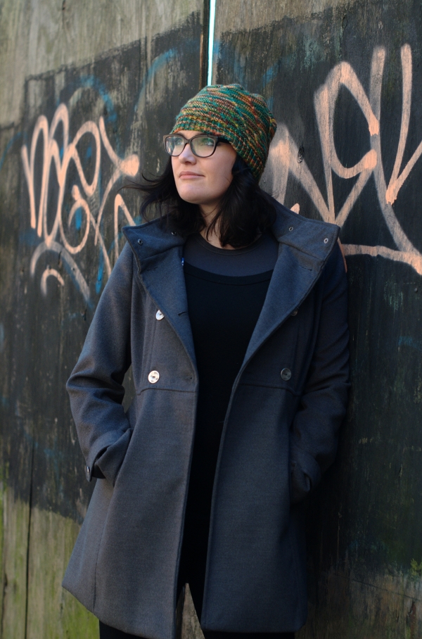 Helical slouchy Hat knitting pattern