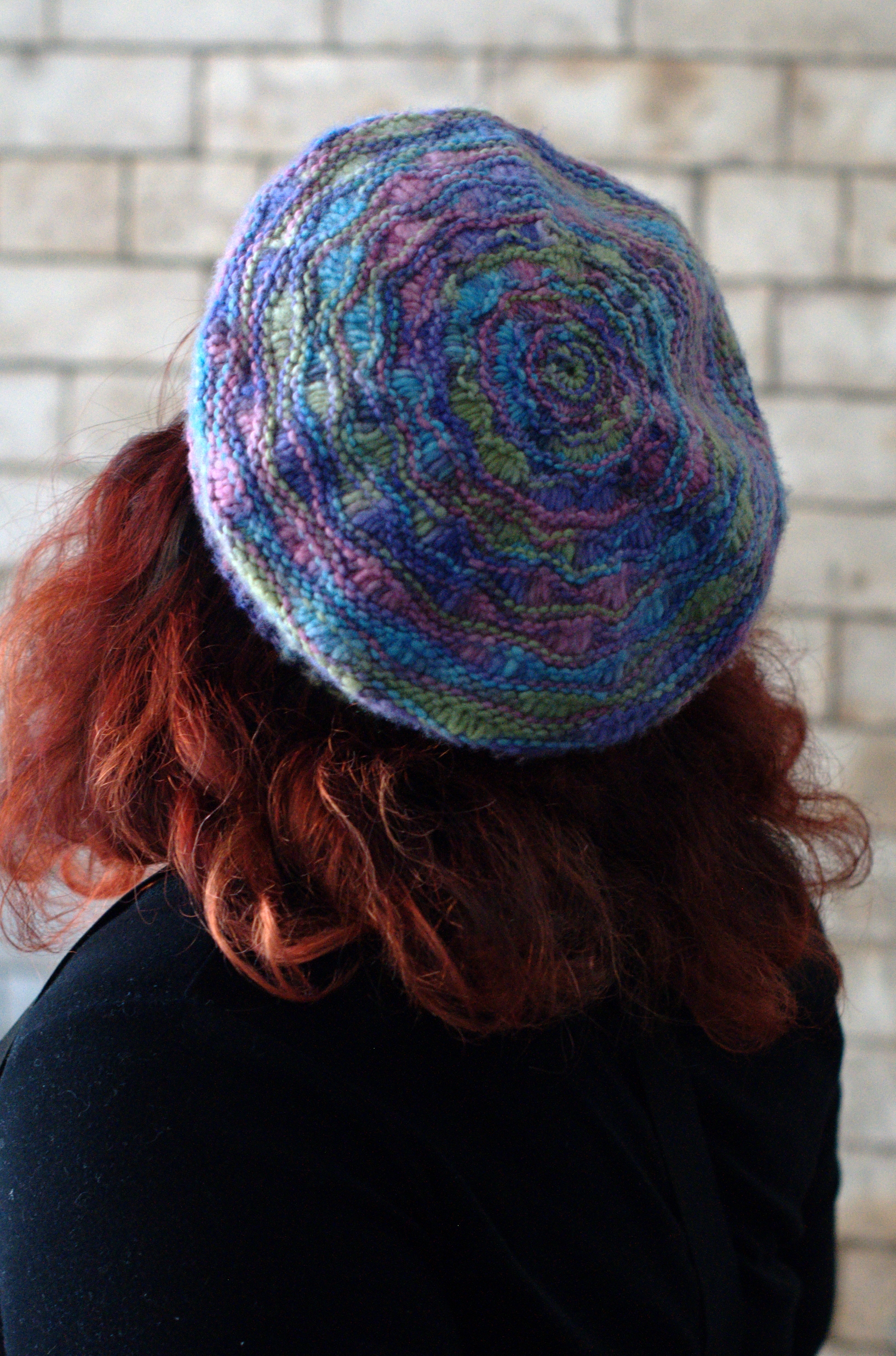 Jetty lace beret knitting pattern