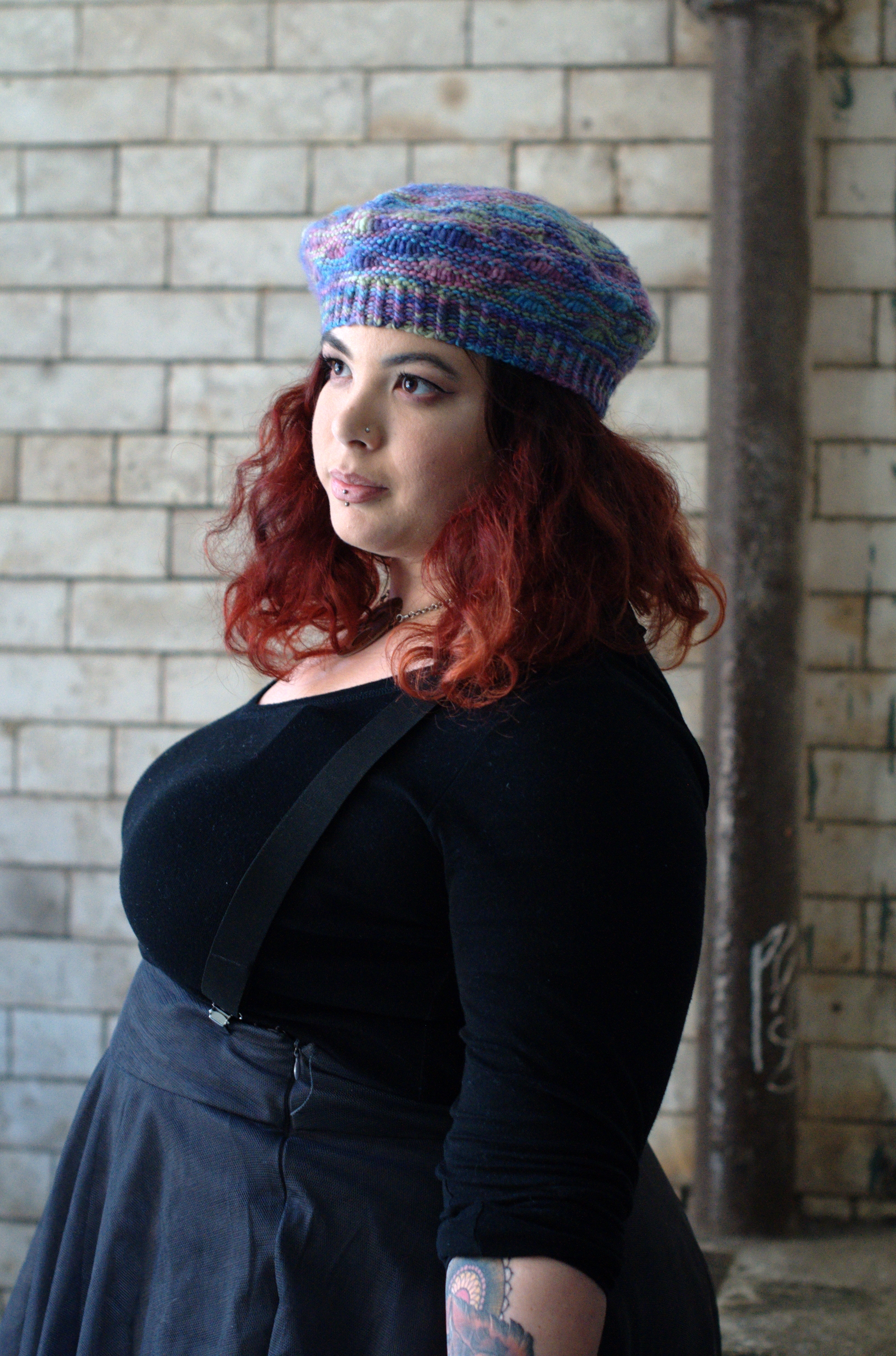 Jetty lace beret knitting pattern