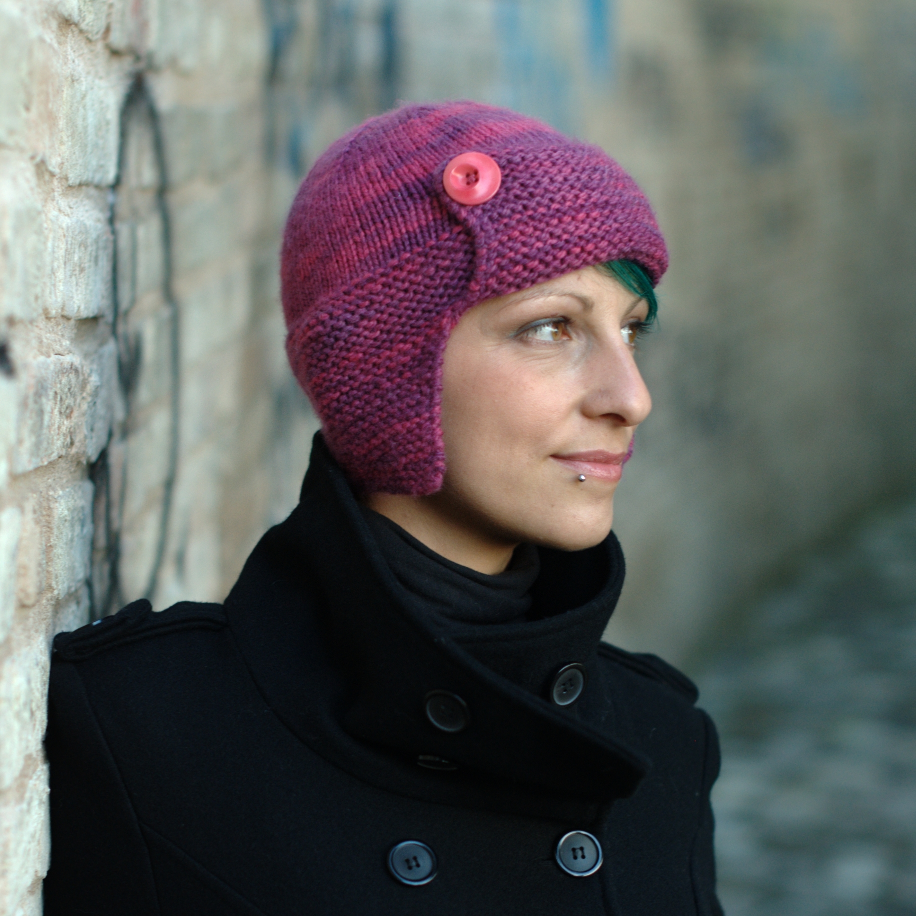 Karenin aviator Hat knitting pattern