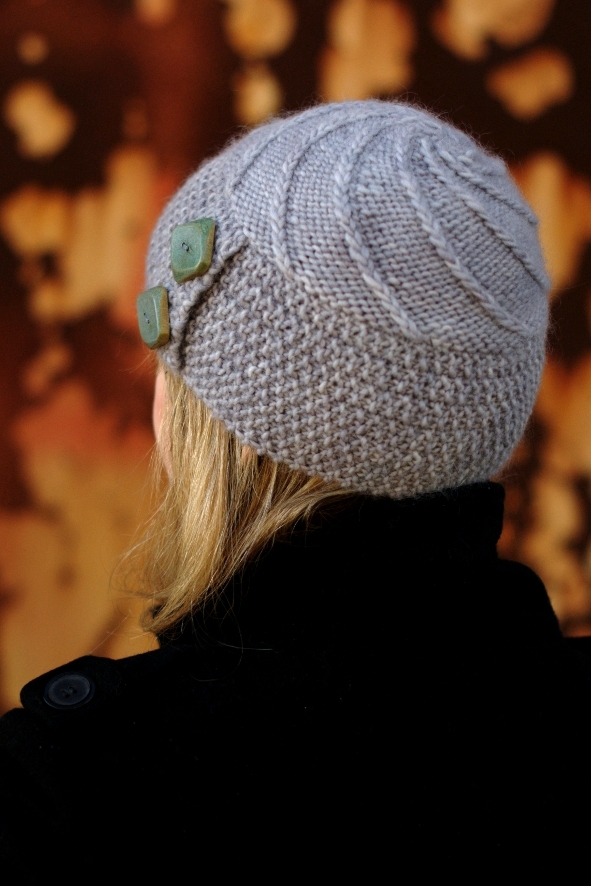 Lexie buttoned Hat knitting pattern