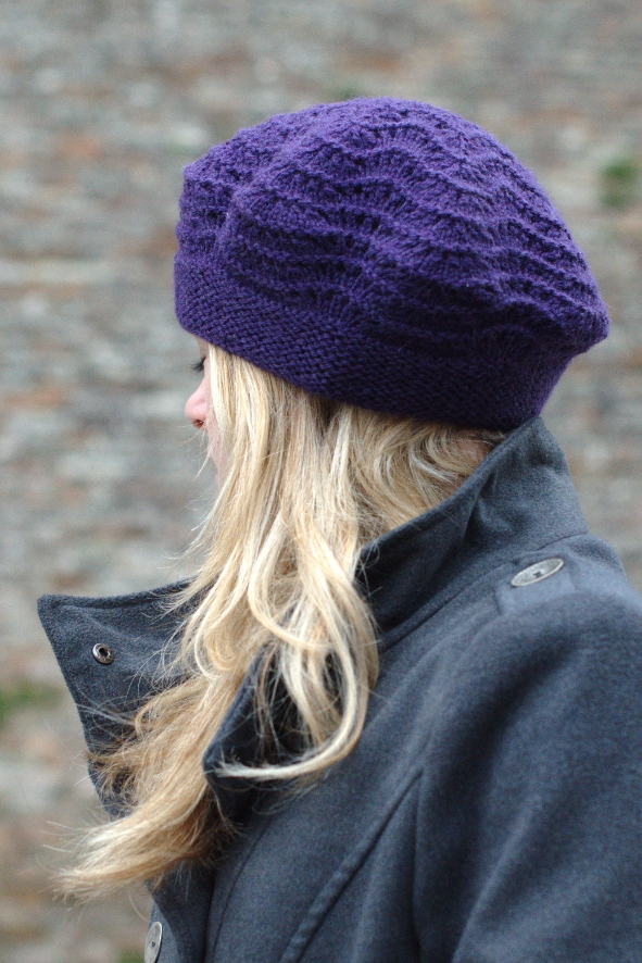 Mayrose lace beret knitting pattern