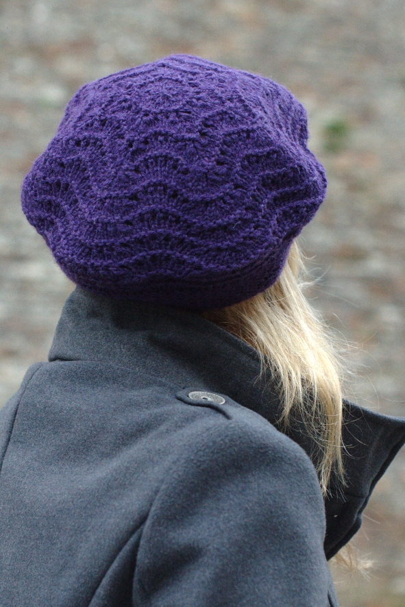 Mayrose lace beret knitting pattern