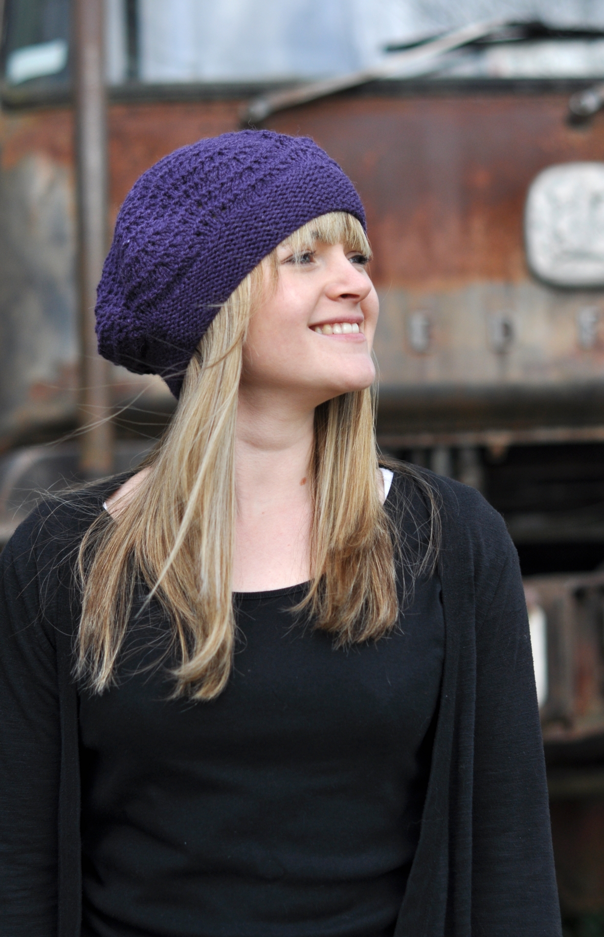 Mayrose lace beret knitting pattern