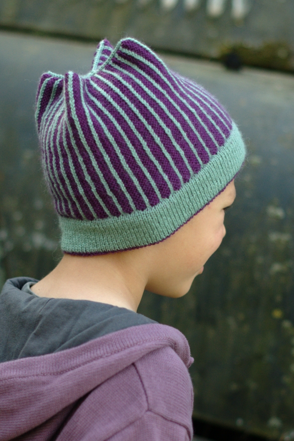 Mercury fairisle pinstripe Hat knitting pattern