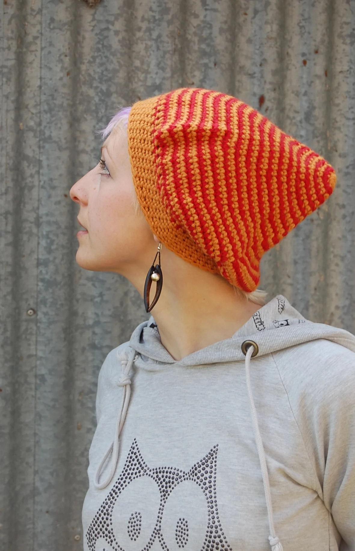 Mushroom Cap pixie Hat crochet pattern 