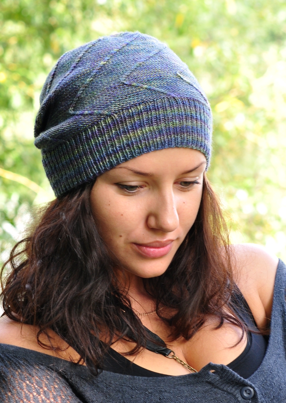Rubbish Mojitos slouchy Hat knitting pattern