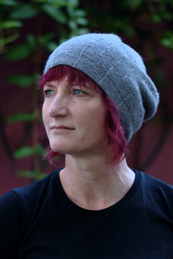 Runway textured slouchy Hat knitting pattern