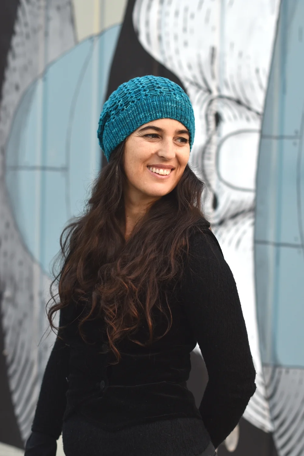 Scala slouchy lace Hat knitting pattern