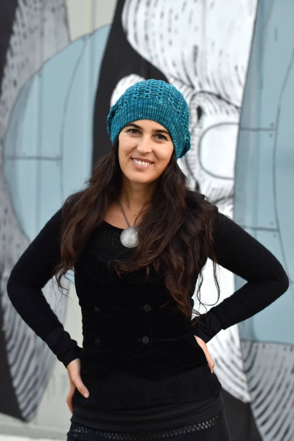 Scala slouchy lace Hat knitting pattern