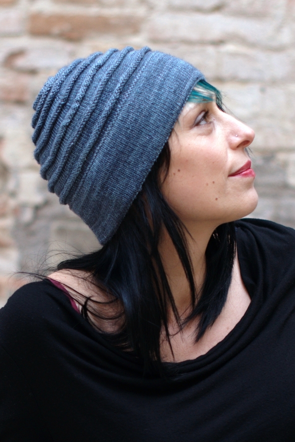 Sumner beanie Hat with circles knitting pattern