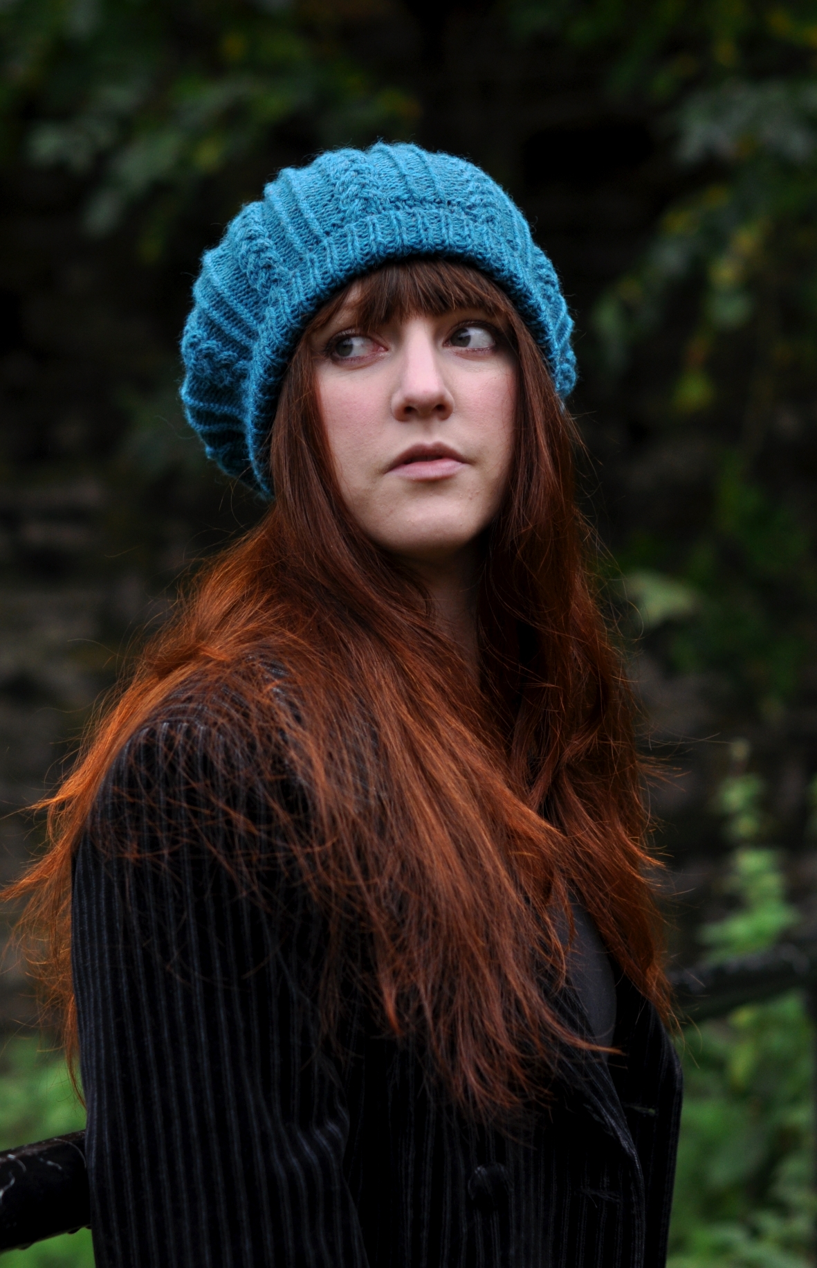 Tamya cable beret knitting pattern