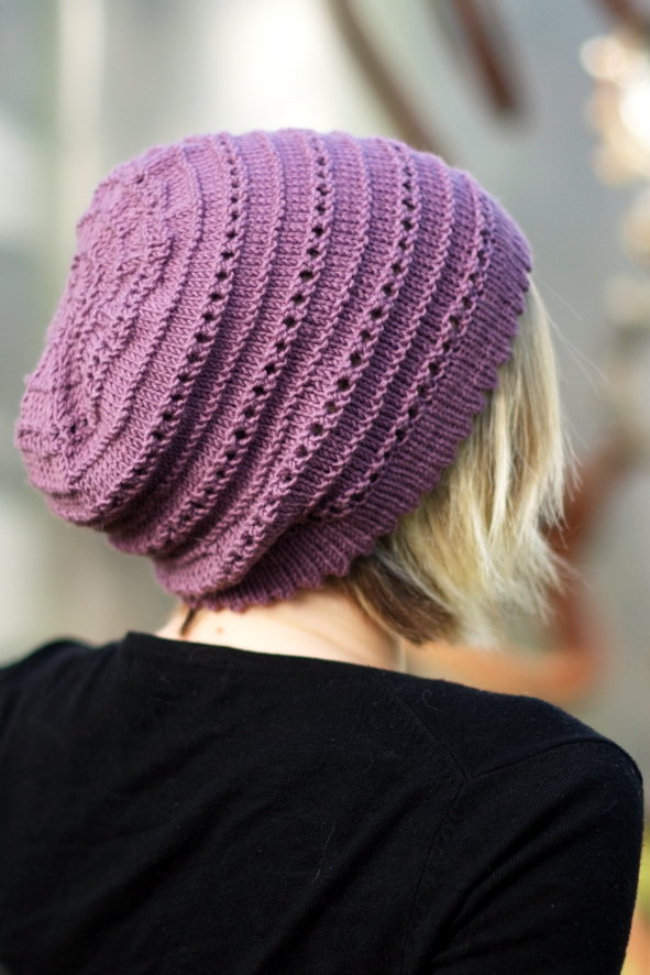 Tebe Slouchy Hat hand knitting pattern