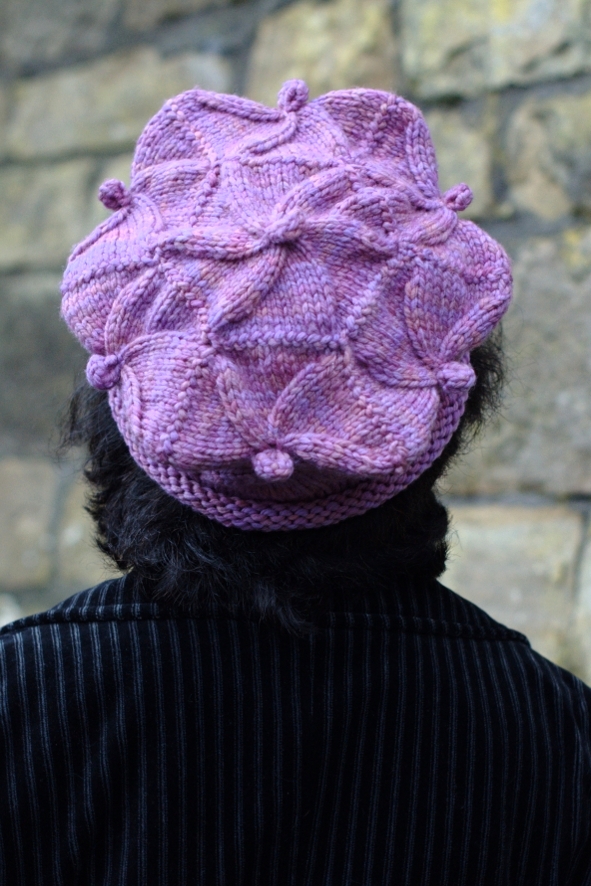 Tudor Cap sculptural Hat hand knitting pattern
