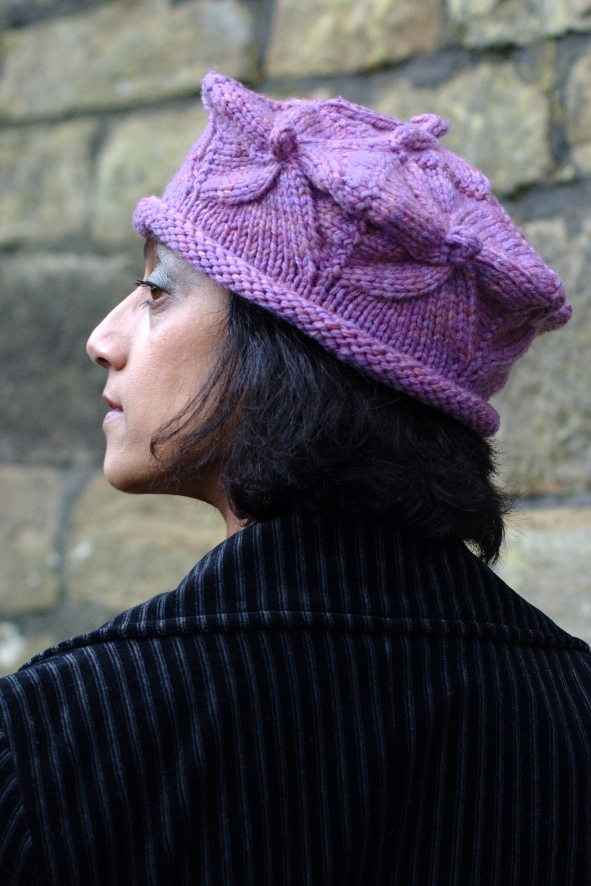 Tudor Cap sculptural Hat hand knitting pattern