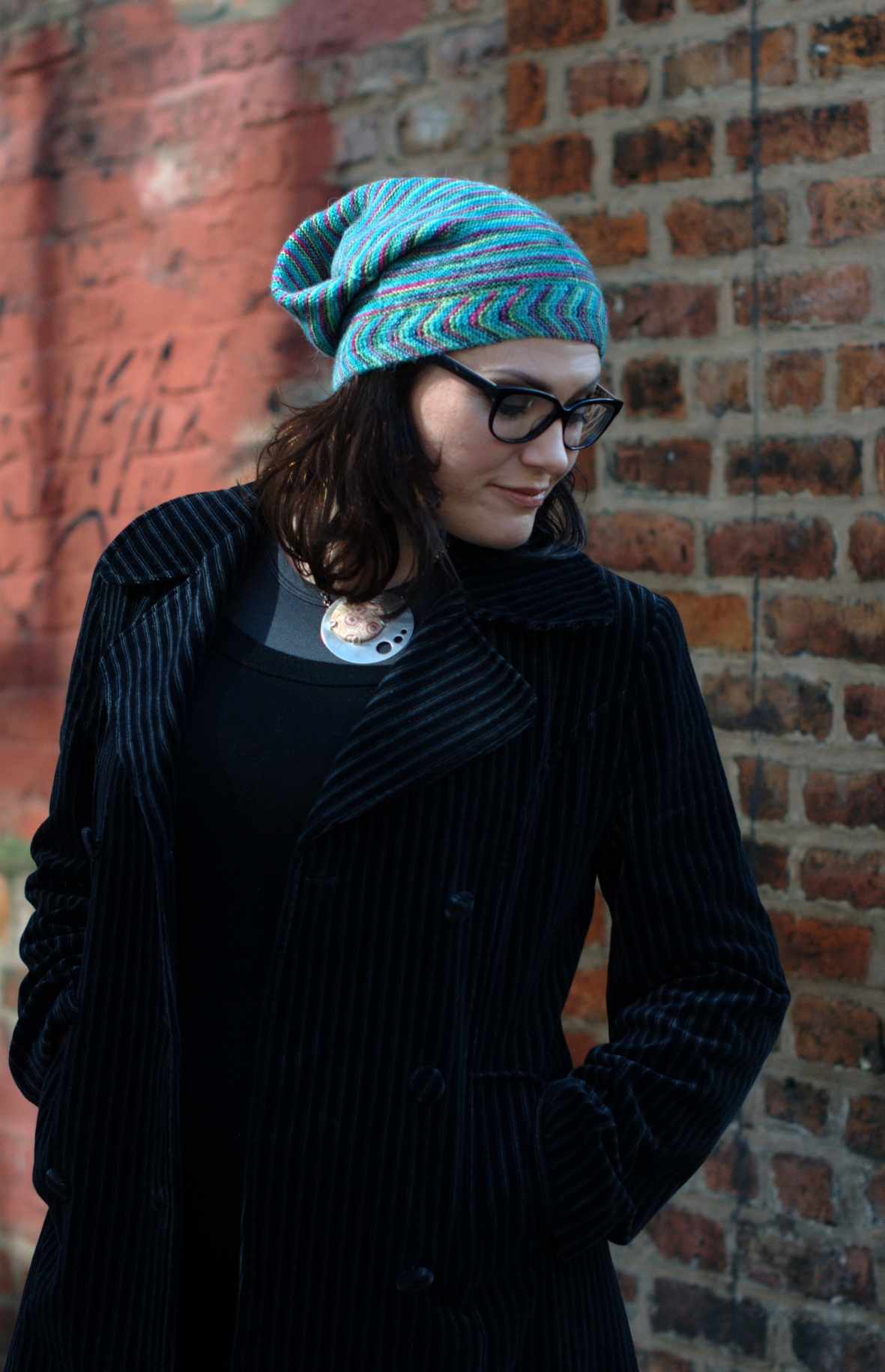 Gallone slouchy Hat knitting pattern for sock yarn