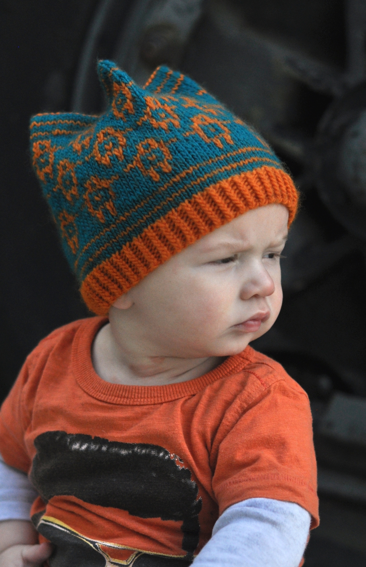 Golem stranded Hat knitting pattern for kids