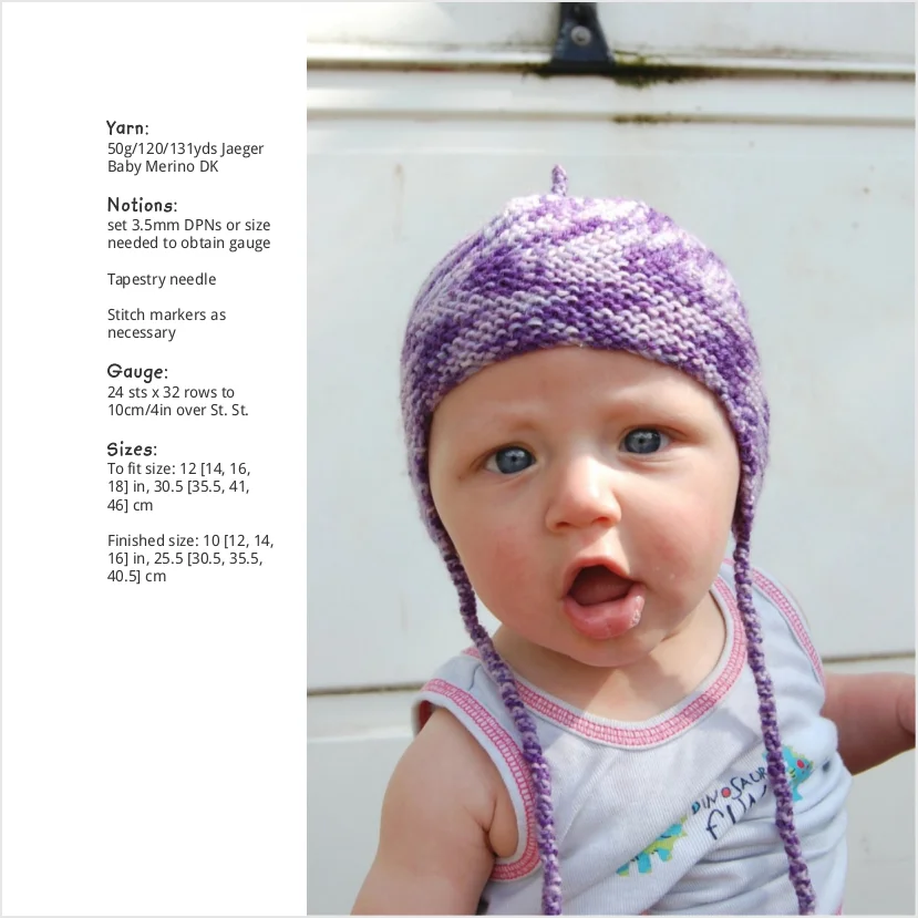 Kilkenny chullo Hat knitting pattern for babies and children