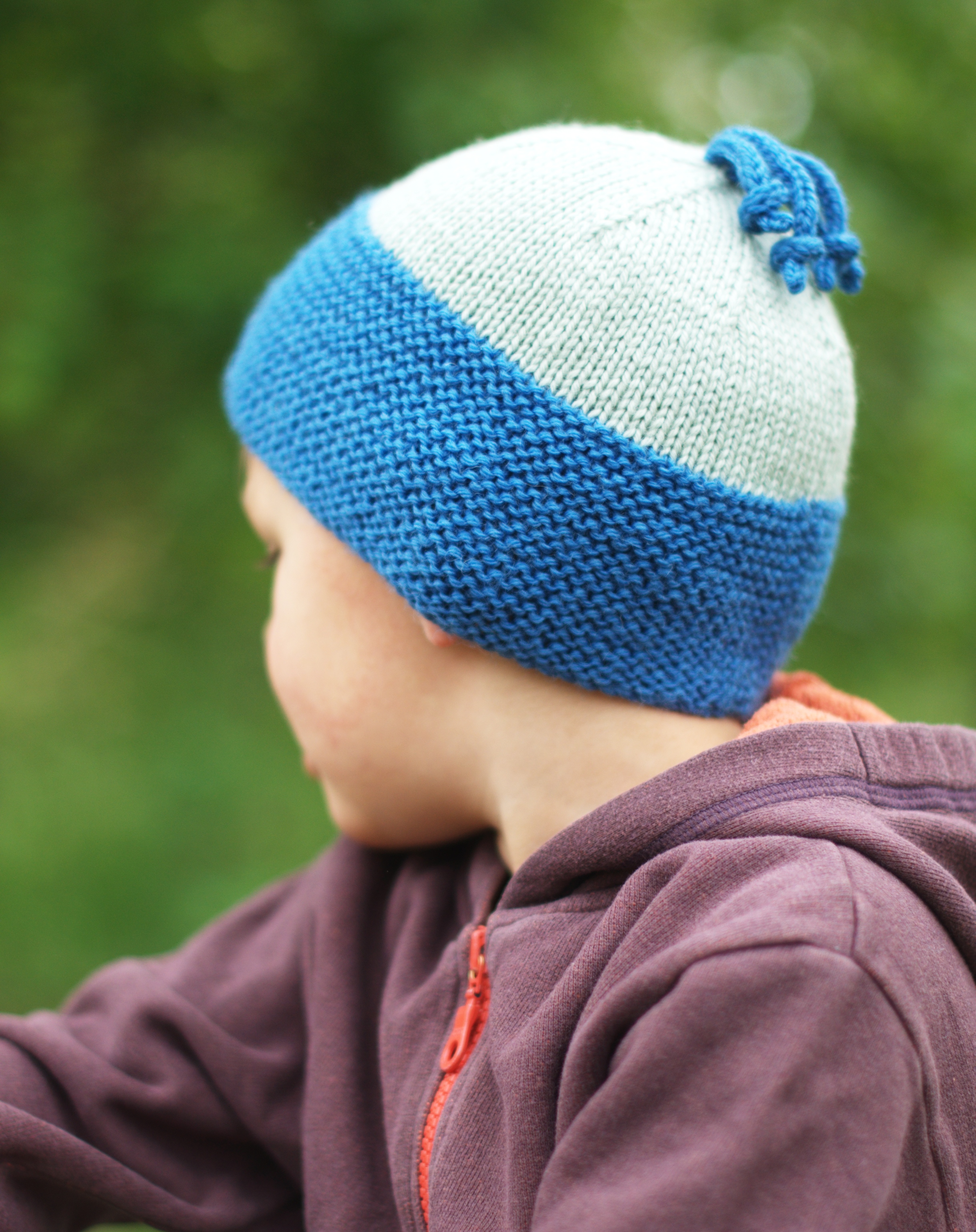 Beamish childs beanie hand knitting pattern