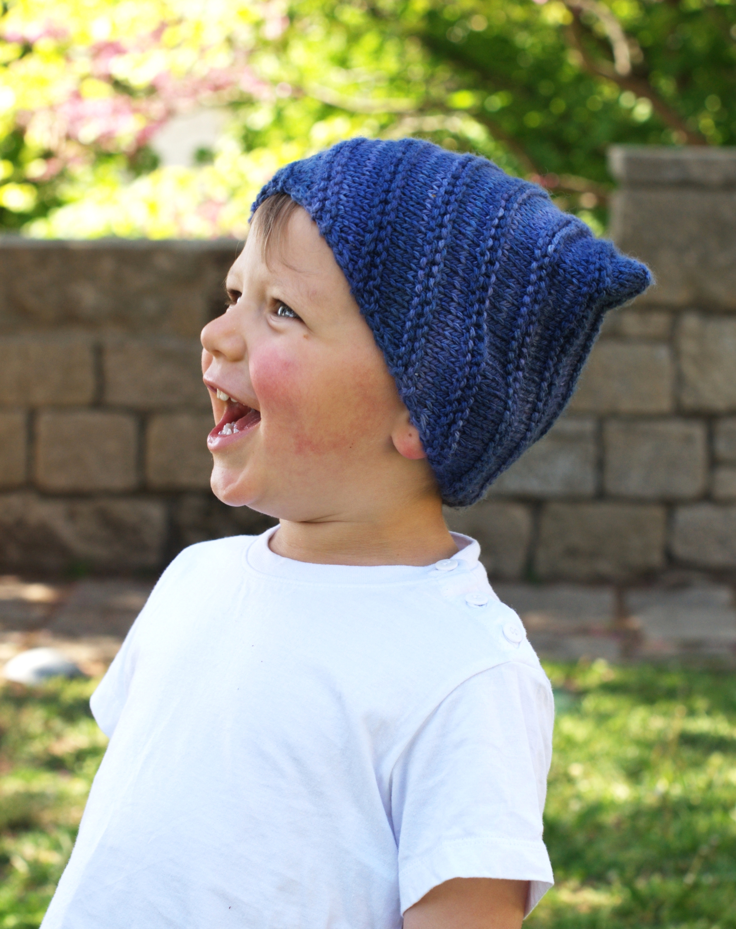 Tipper childs Hat hand knitting pattern