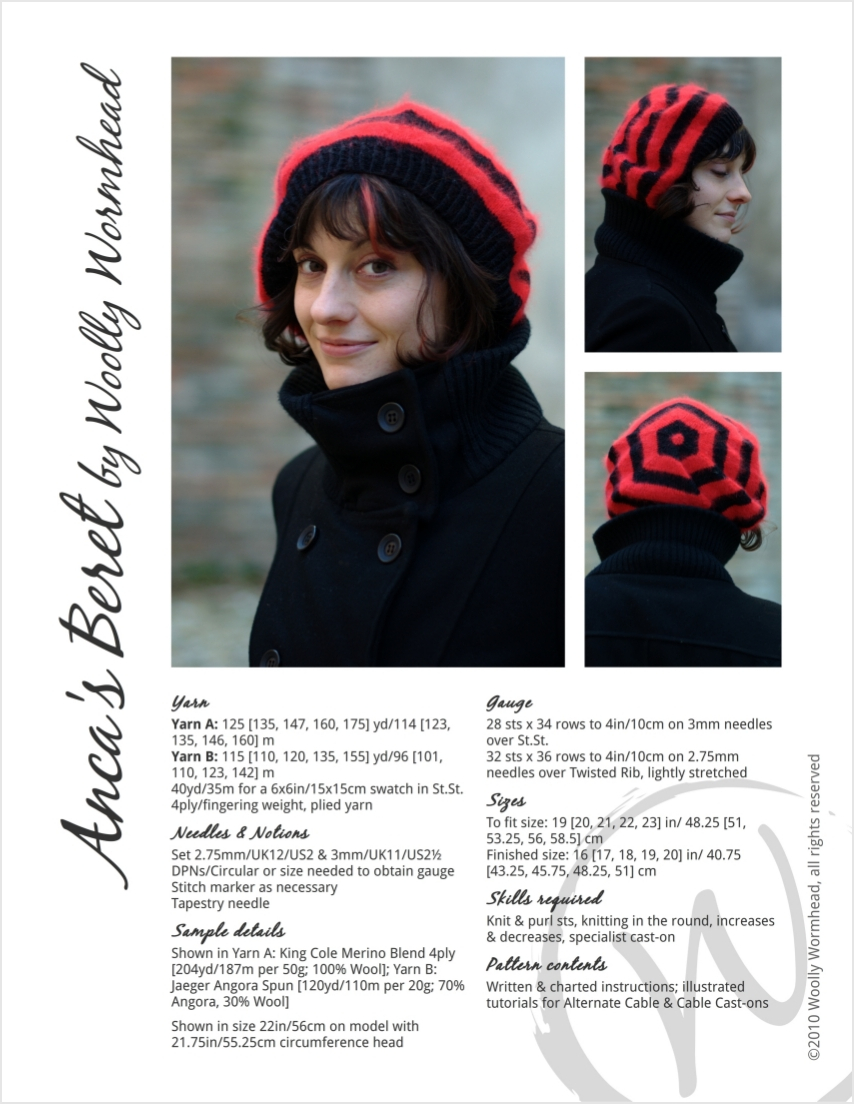 Anca's Beret pattern