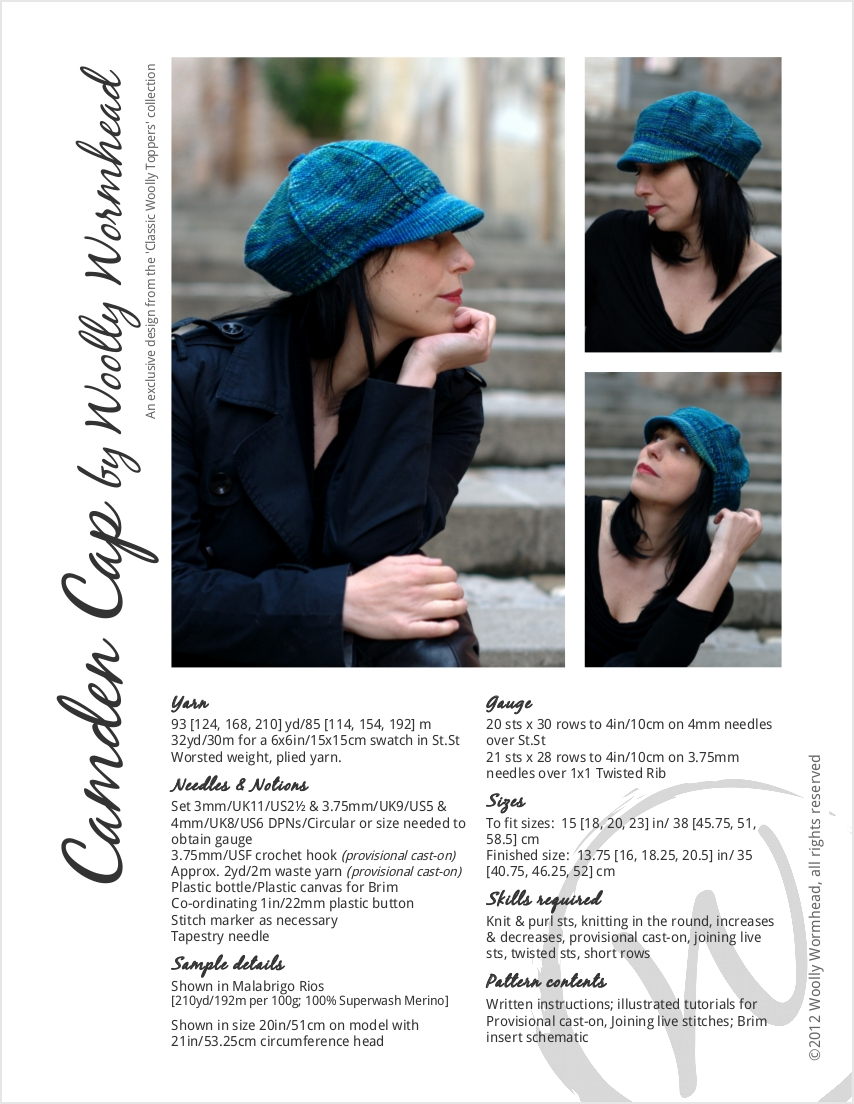 Camden Cap knitting pattern