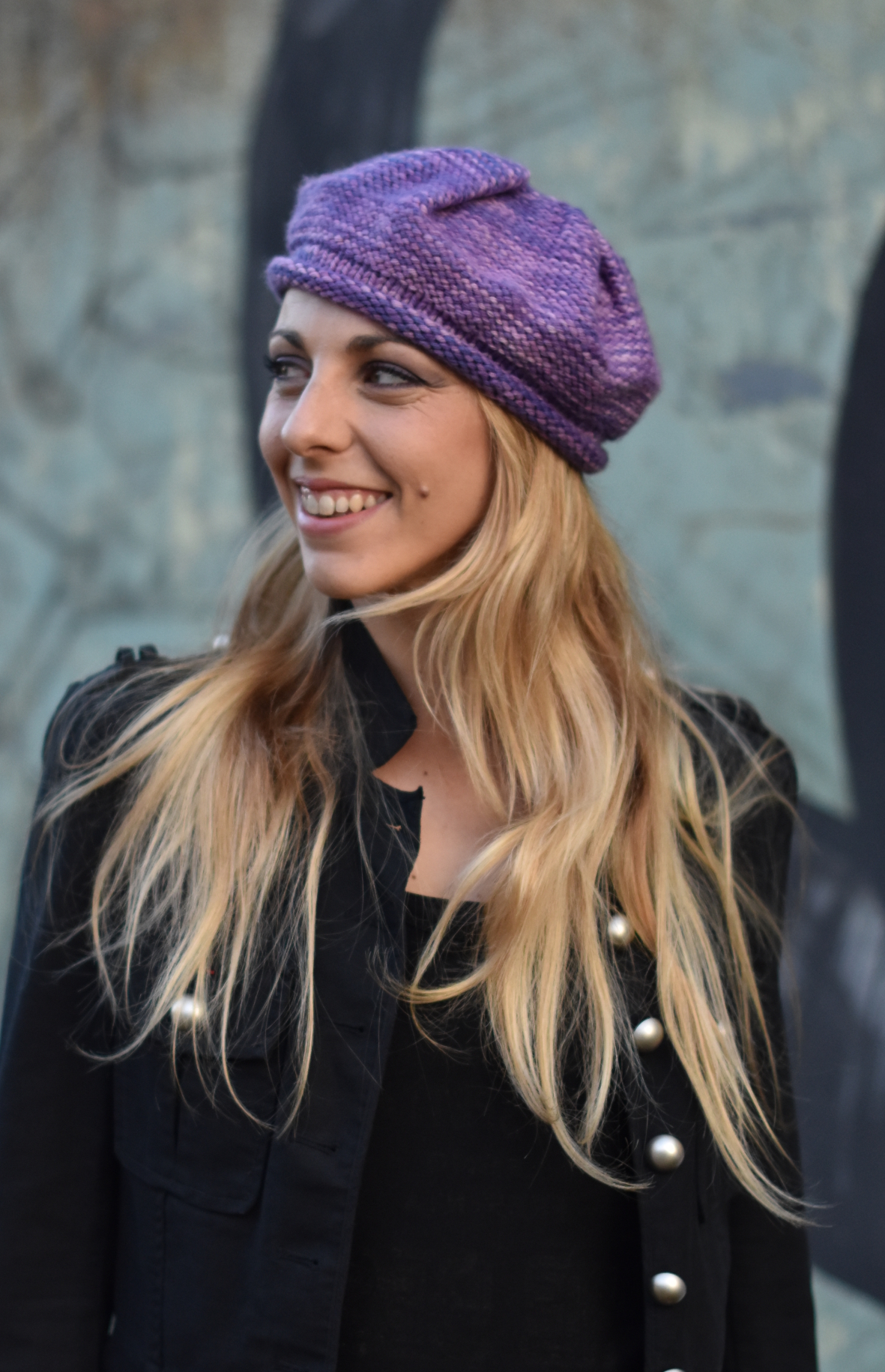 Urchin Cap knitting pattern for hand dyed yarn