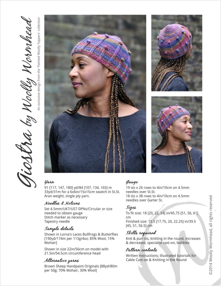 Giostra Hat knitting pattern