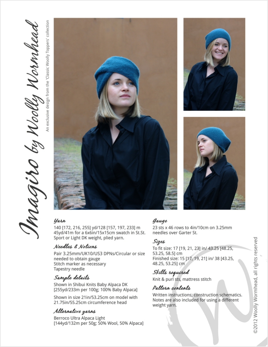 Imagiro turban knitting pattern
