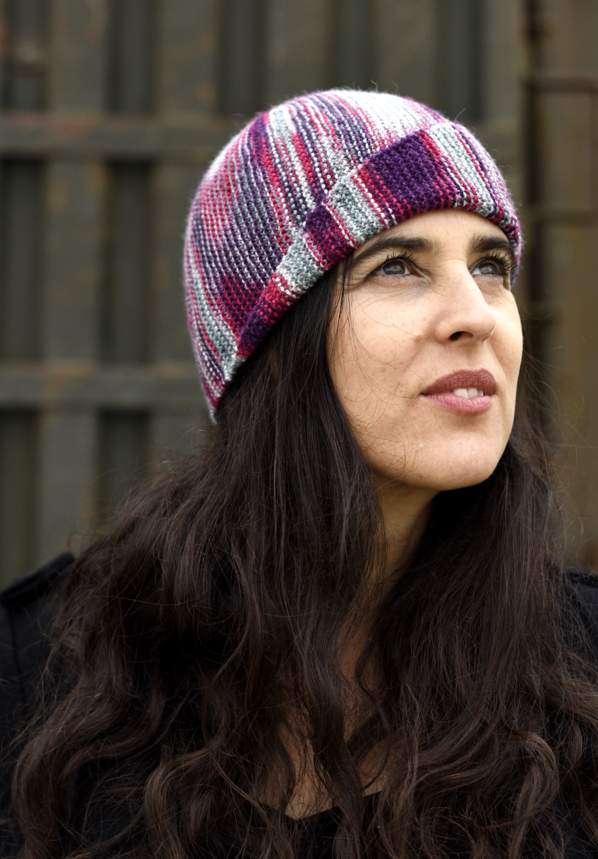 Dutrieu sideways knit cloche Hat knitting pattern