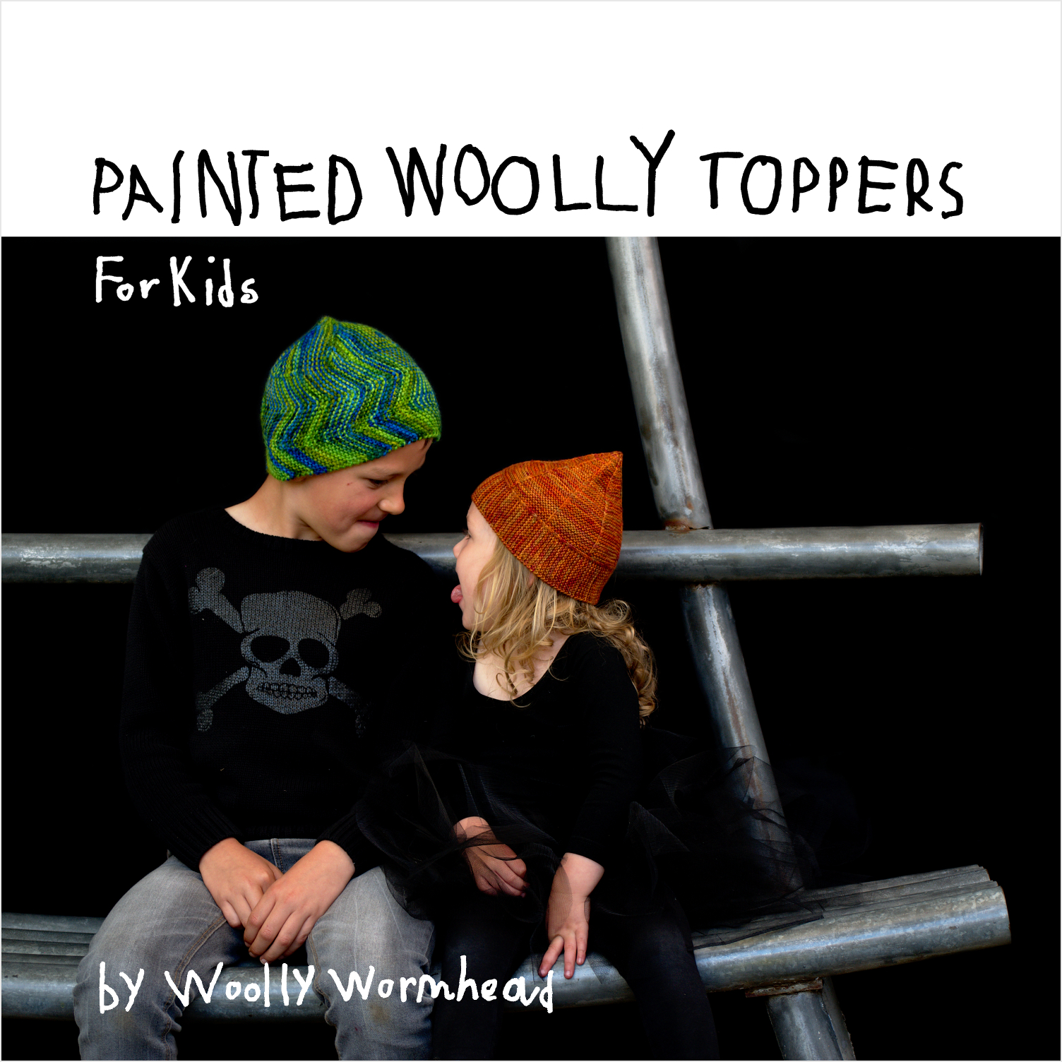 Painted Woolly Toppers for Kids - collection of 10 Hat designs
