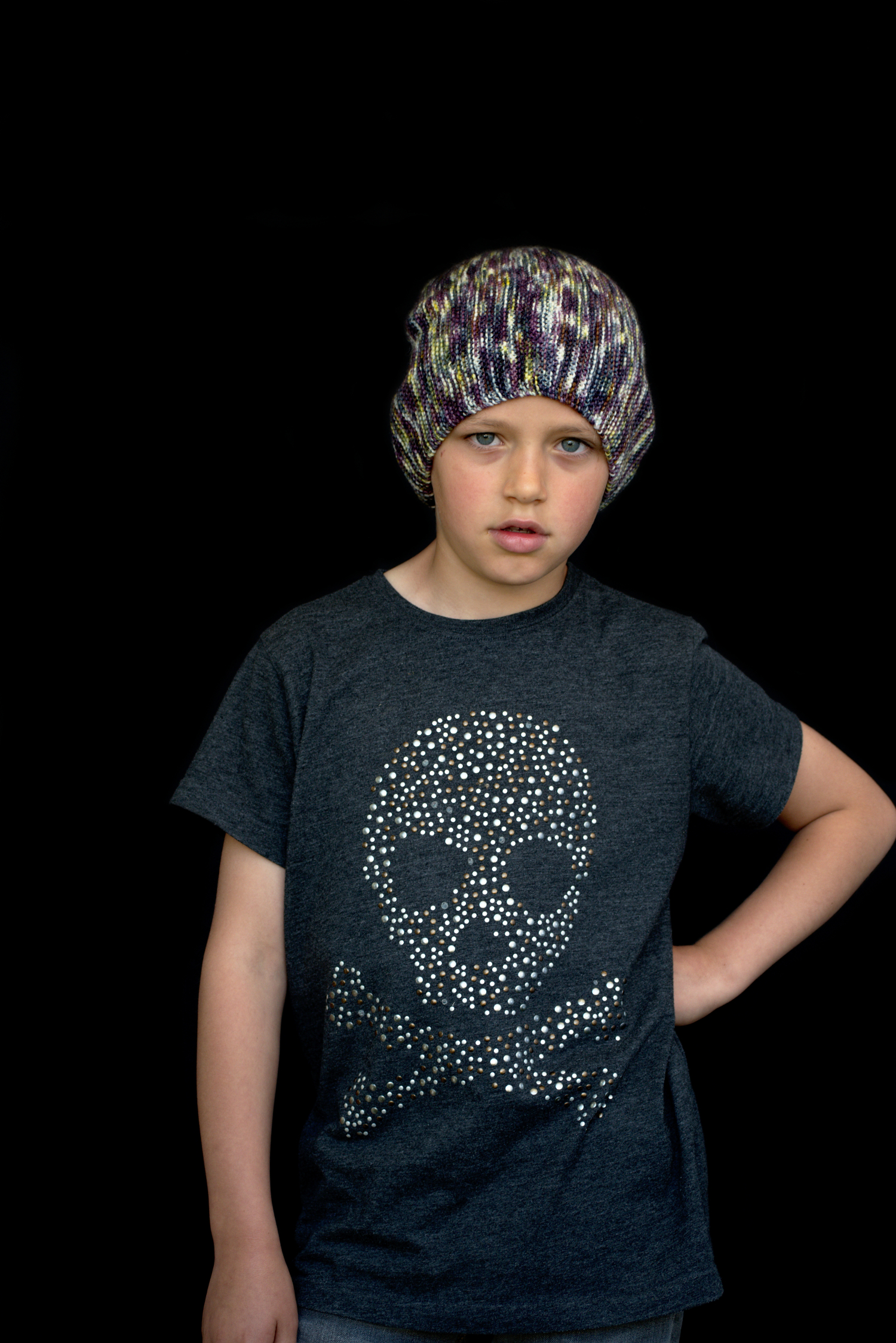 Kelvinside hand knitting pattern for a slouchy Hat