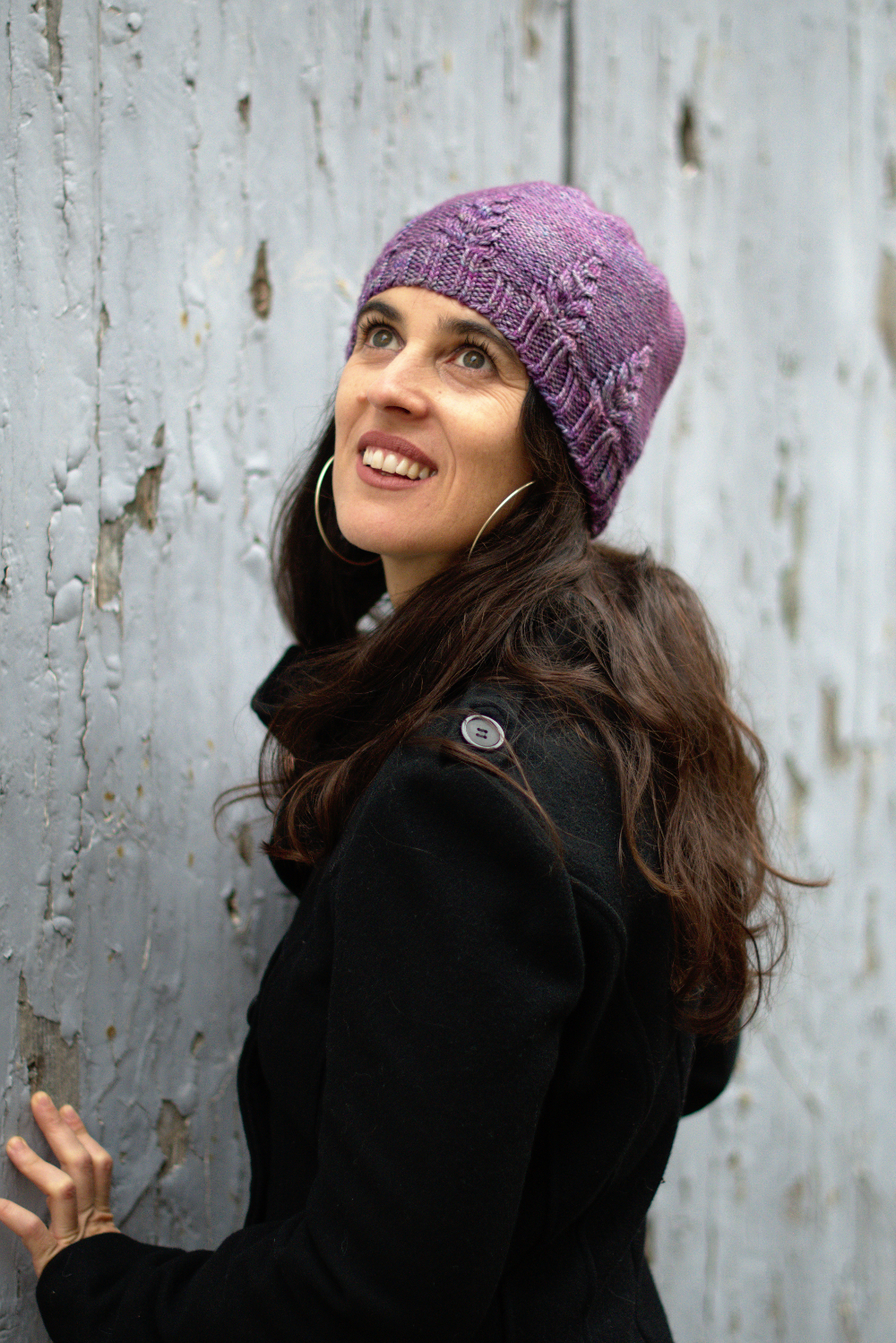 Armley Slouchy Hat hand knitting pattern for DK weight yarn