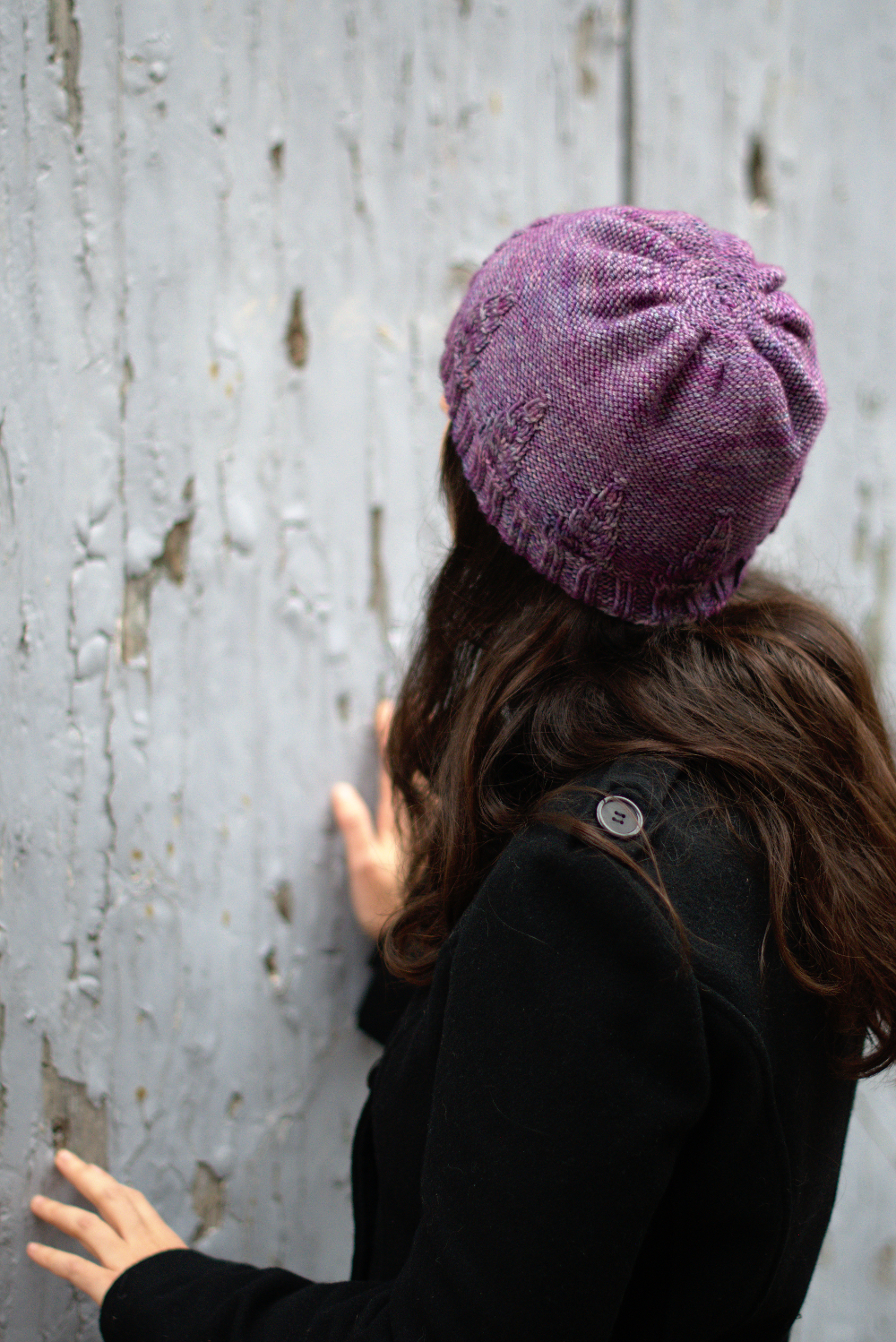 Armley Slouchy Hat hand knitting pattern for DK weight yarn