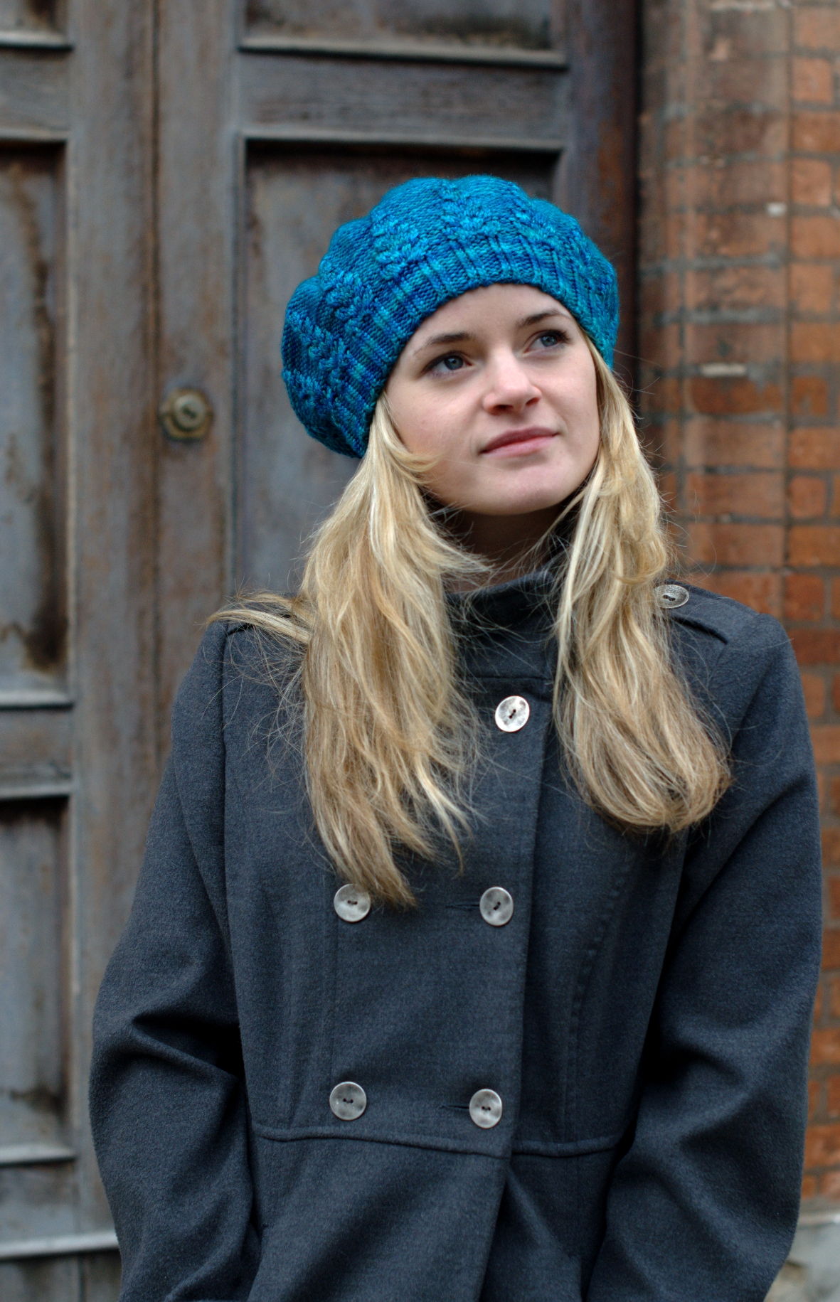 Armley Beret hand knitting pattern for DK weight yarn