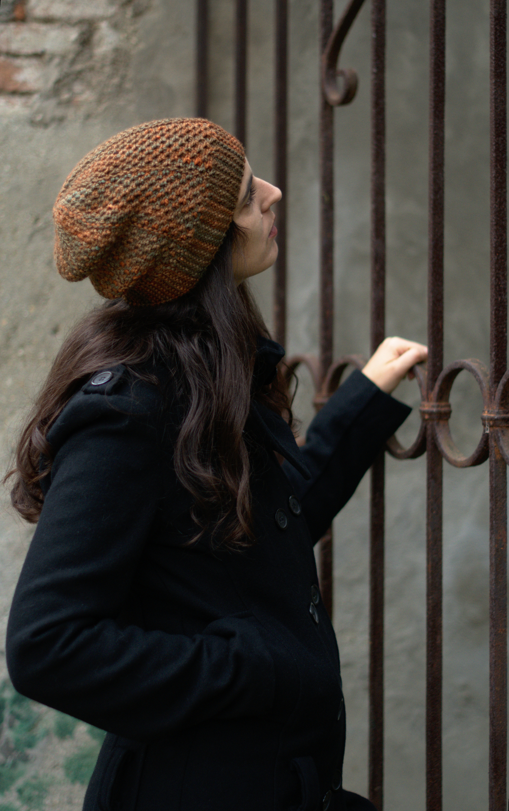 Muratura sideways knit slouchy Hat knitting pattern