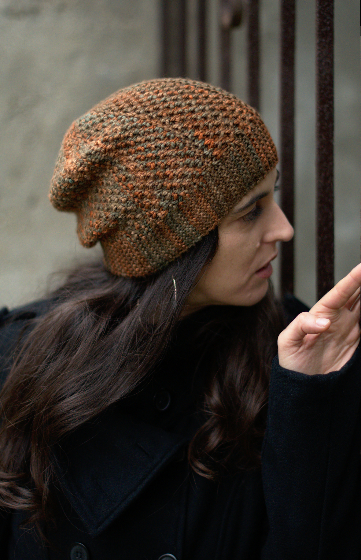 hand knitting patterns for slouchy Hats 