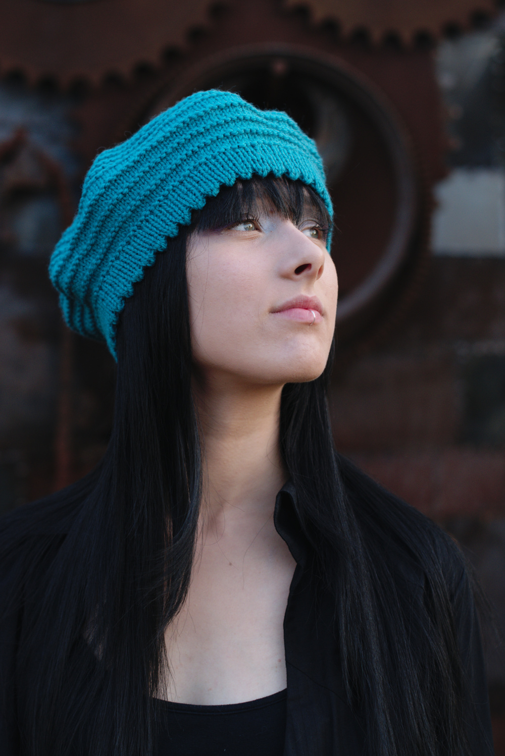 Ridgeway beret and beanie hand knitting pattern