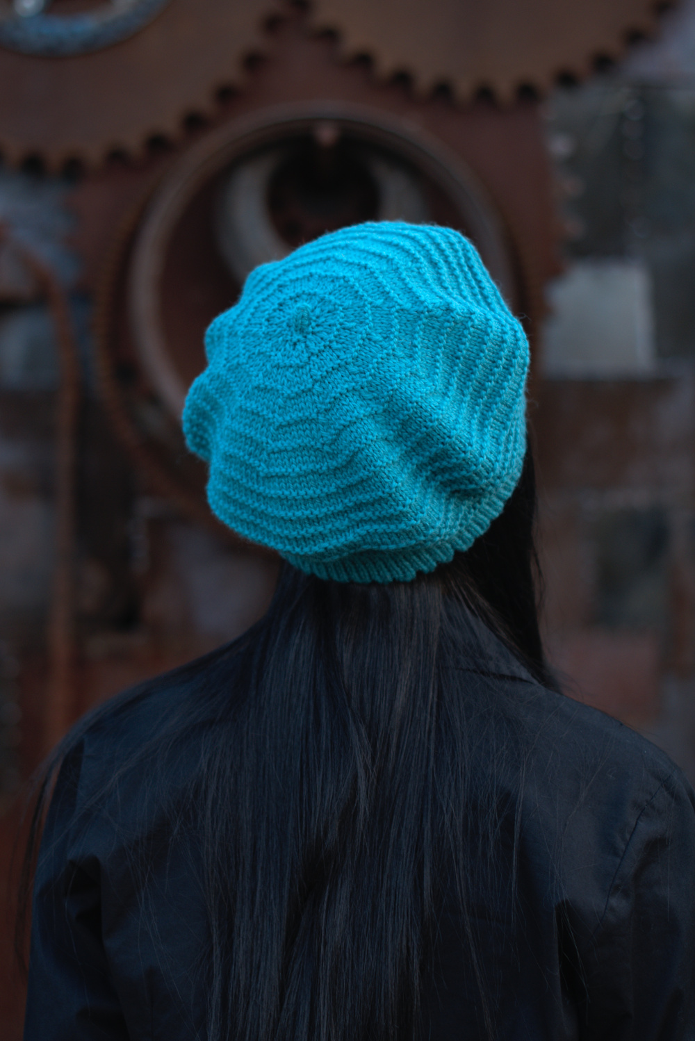 Ridgeway beret and beanie hand knitting pattern