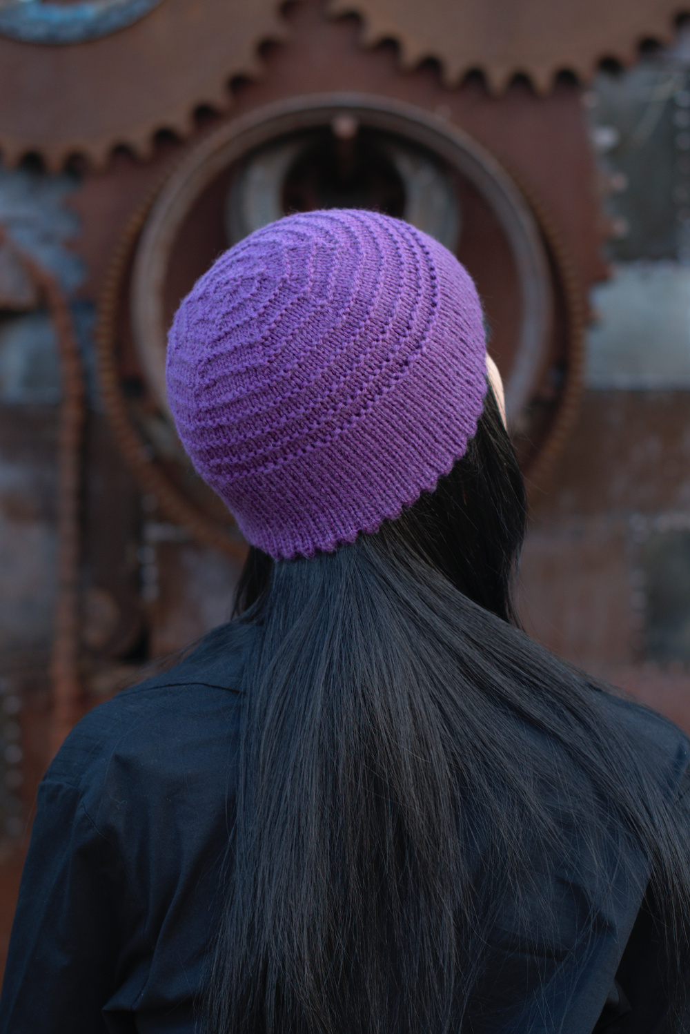 Ridgeway beret and beanie hand knitting pattern