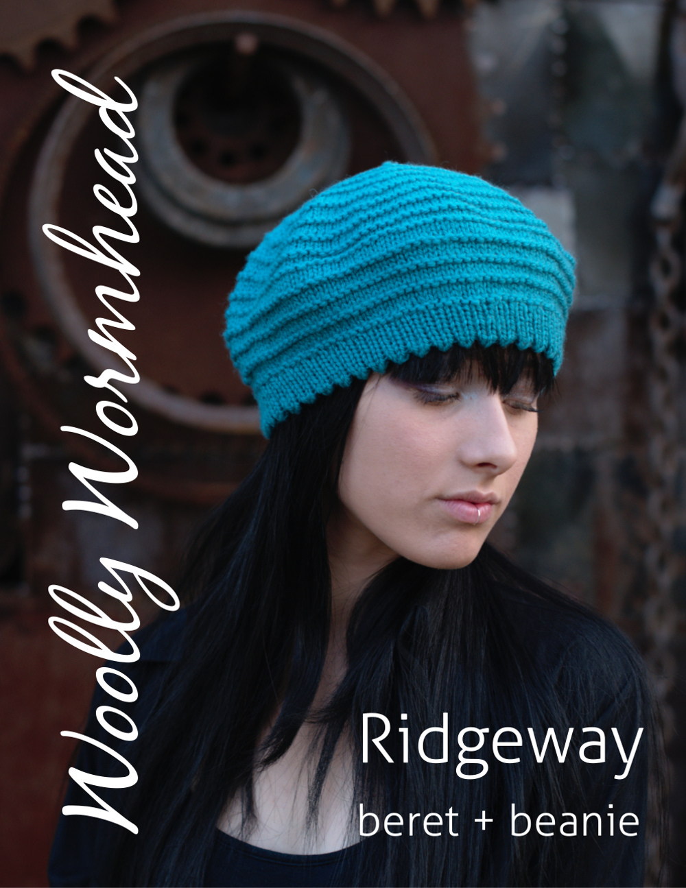 Ridgeway beret and beanie hand knitting pattern