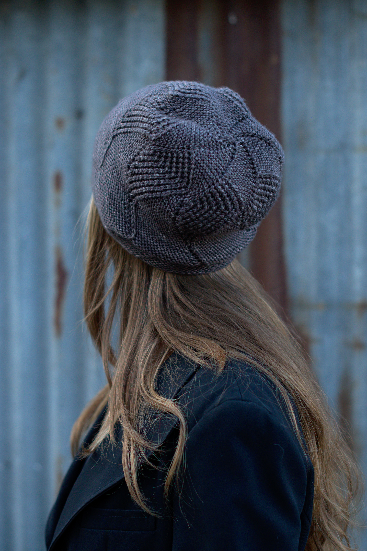 Sette Vele top down slouchy Hat hand knitting pattern