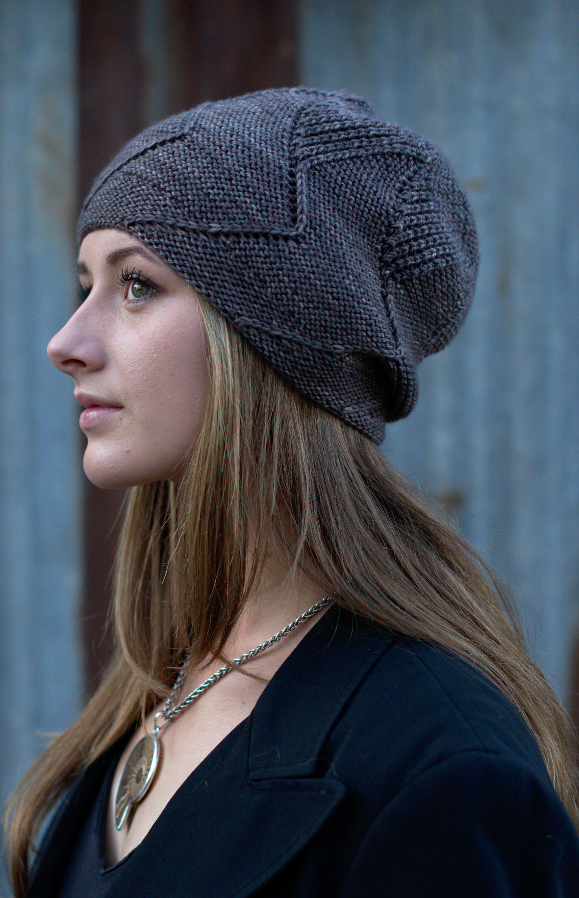 Sette Vele top down slouch Hat hand knitting pattern