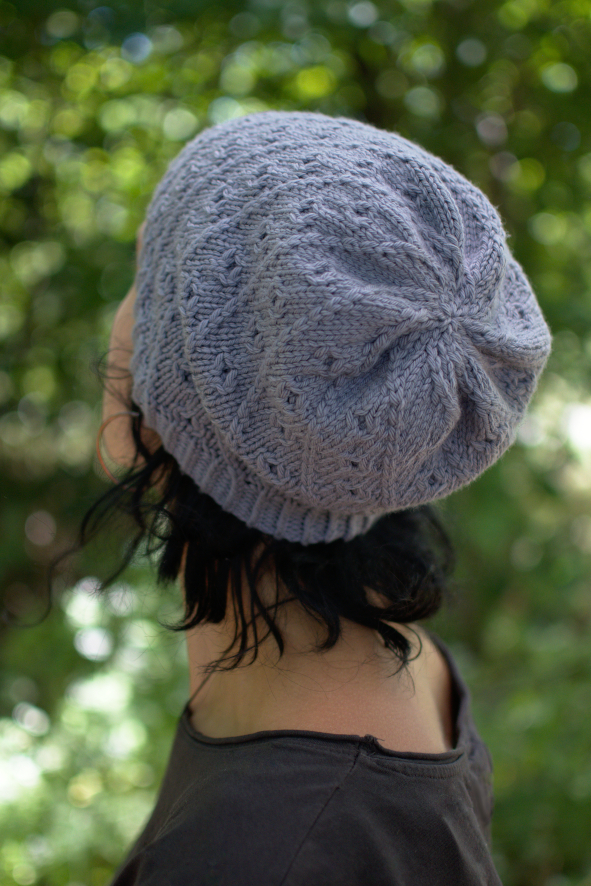 Pebbles beanie and slouch Hat hand knitting pattern