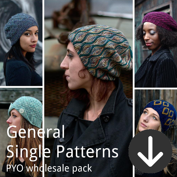 print your own wholesale pack from Woolly Wormhead for general single patterns